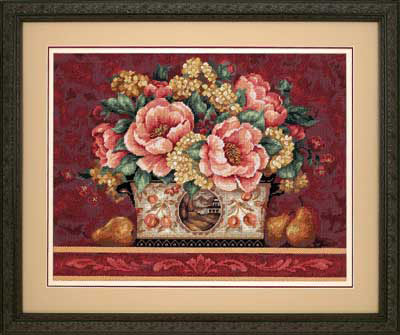 Гобеленовые пионы (Peony Tapestry) (20019) (набор для вишивки Dimensions. The Golden Collection.) (фото)