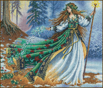 Woodland Enchantress (35173) Лесная колдунья (набор для вишивки Dimensions. The Golden Collection.) (фото)