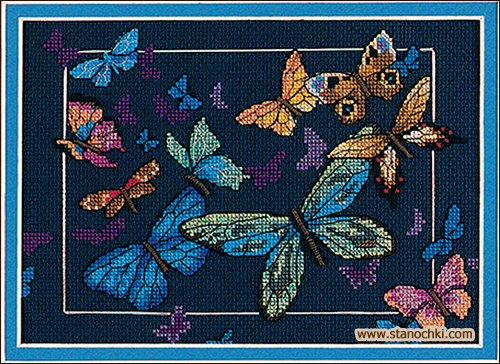   Exotic Butterflies (06846)    Dimensions. The Golden Collection. Petites. ()