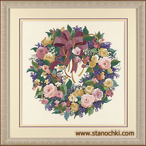  Dimensions Wreath of Roses (01537)       Dimensions ()