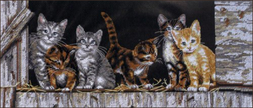      Barnyard Kitties (35133)    Dimensions ()