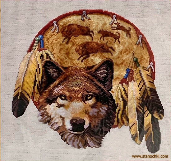 Набор для вишивання крестом Брат волк Brother Wolf (13-256) Janlynn (фото)