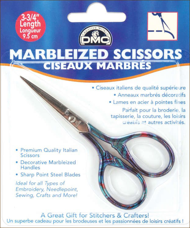 Ножиці для рукоделия DMC (6127/3) Marbleized Scissors (Италия) (фото 1)