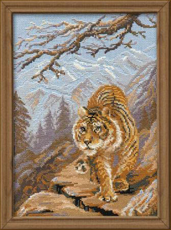 Тигр в горах 664 набор для вишивки Риолис (фото)