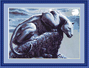 Черная Пантера (ГТ-007) (набор для вишивання Золотое Руно (Россия) (фото)